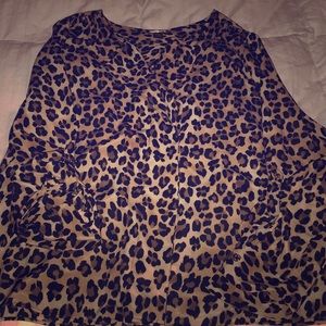 Leopard-Print Blouse